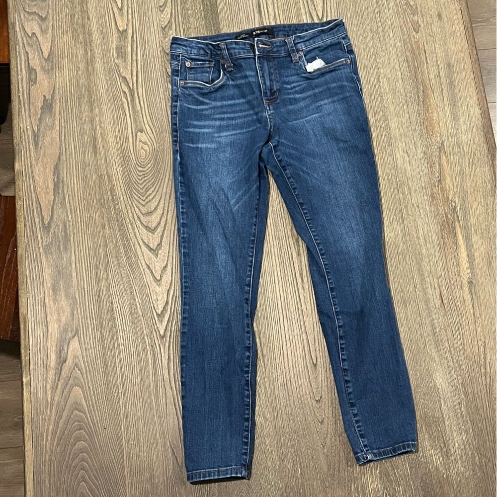 STS Blue Womens Denim Jeans Emma Ankle Skinny High Rise Blue Dark Wash Size 28